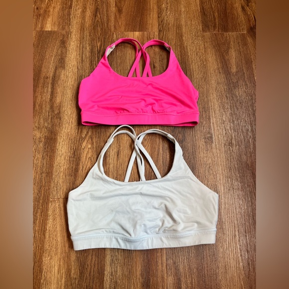 lululemon athletica Other - Bundle of two Lululemon Athletica Pink and Gray Sports Bras Intimates